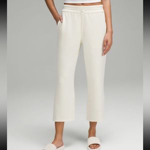 bone colored cropped softstreme high rise pants